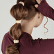Elastico per capelli Yoga morbido 6 pezzi, beige, rosa terracotta