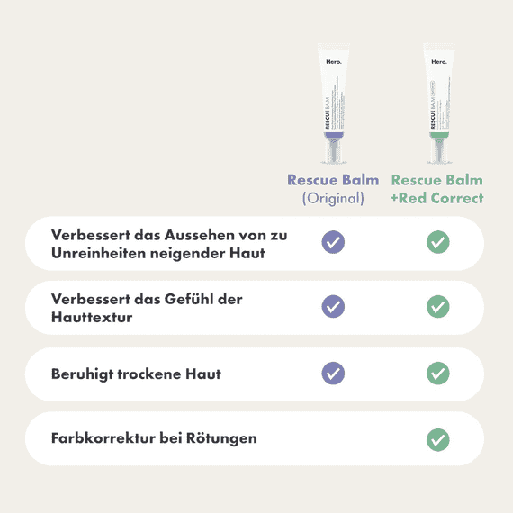 Rescue Balm + Red Correct