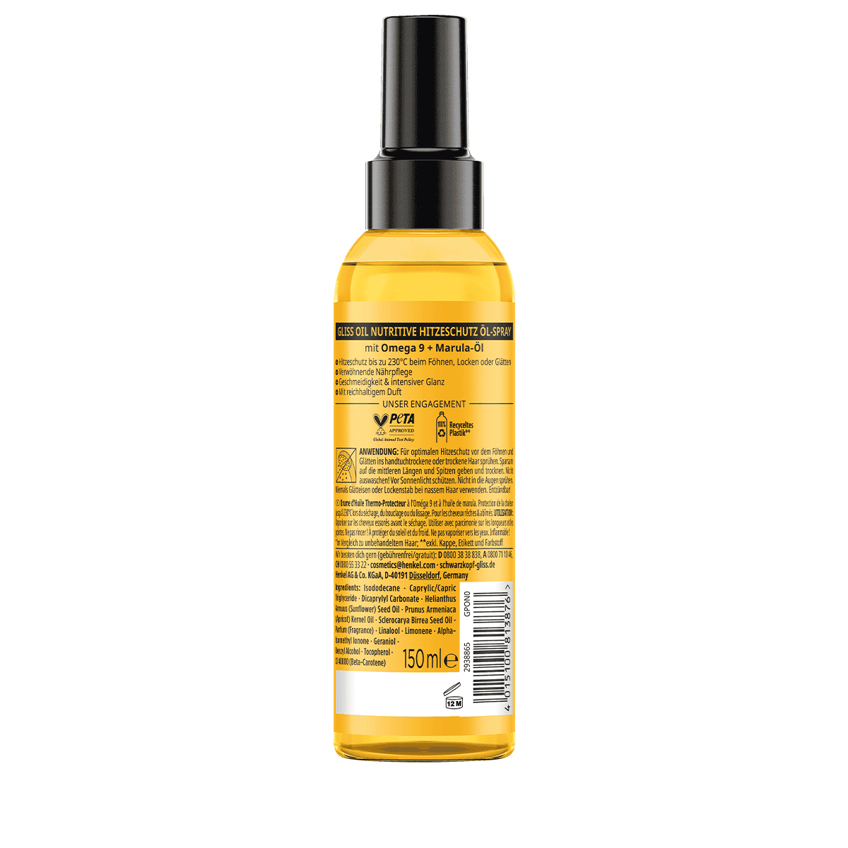 Hitzeschutz Öl-Spray Oil Nutritive