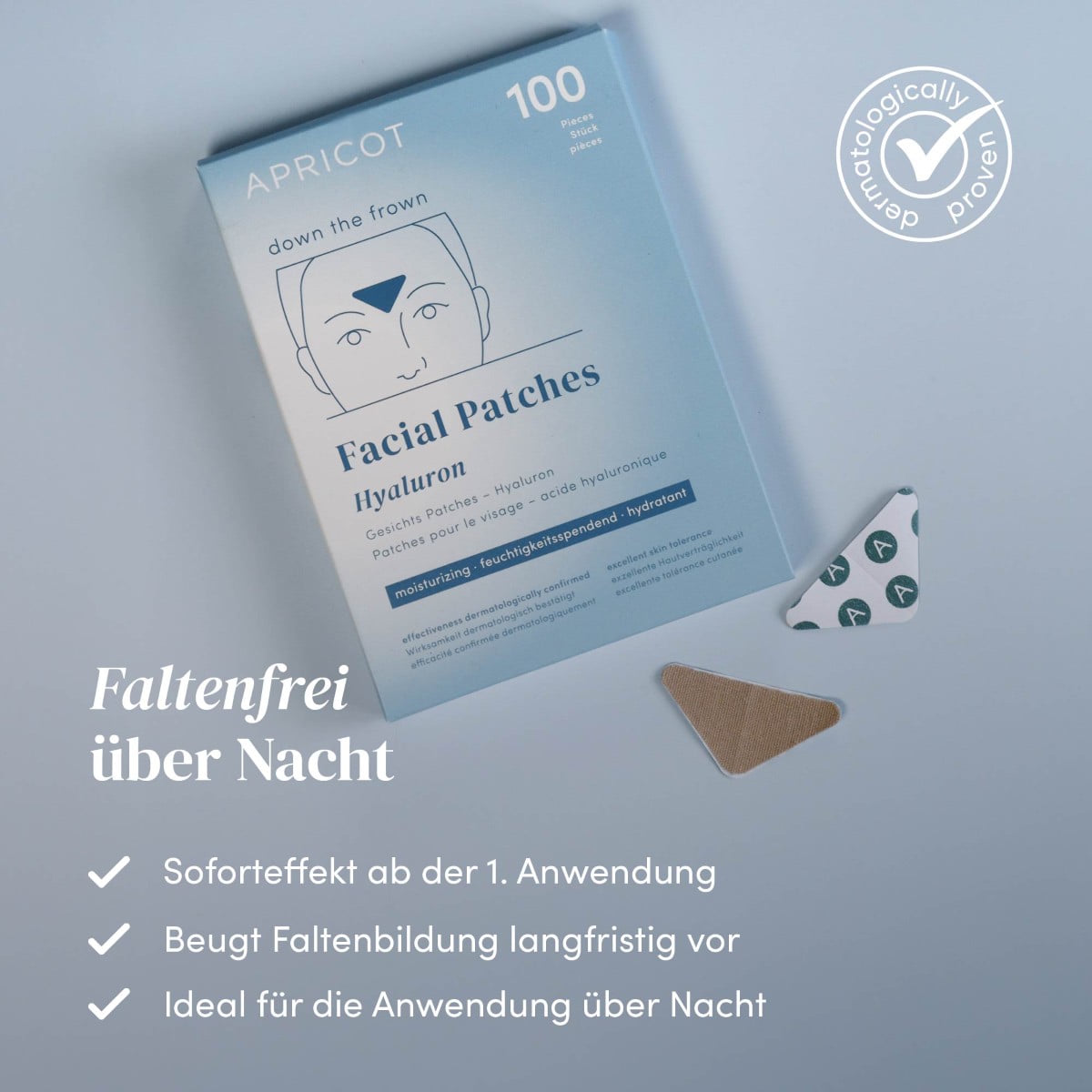 Gesicht Patches mit Hyaluron - Beige