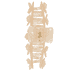 Clip Set - Ivory, Brown