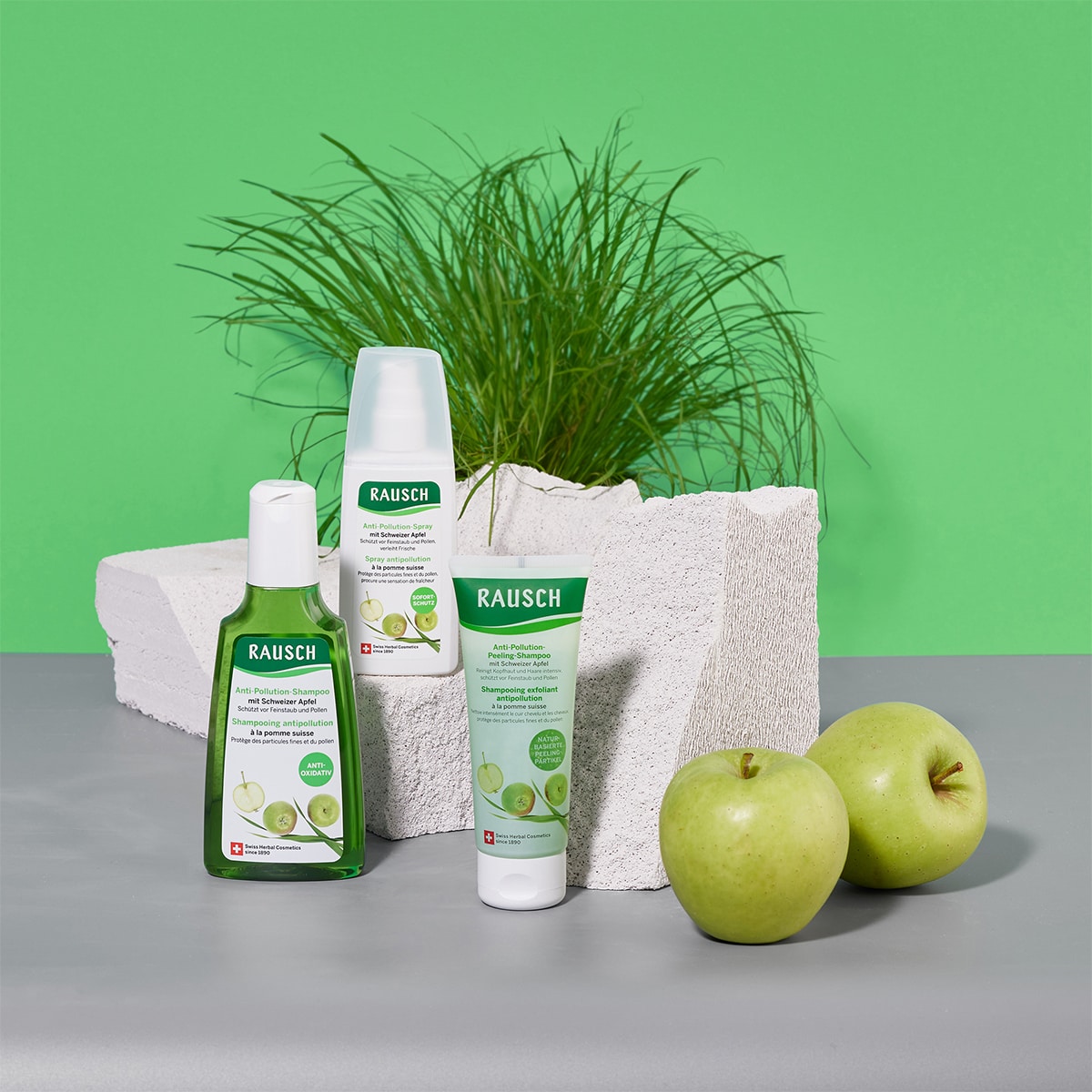 Anti-Pollution-Peeling-Shampoo mit Schweizer Apfel