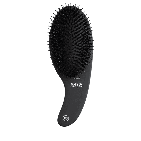 Expert Care Curve Boar&Nylon Bristles Matt Black