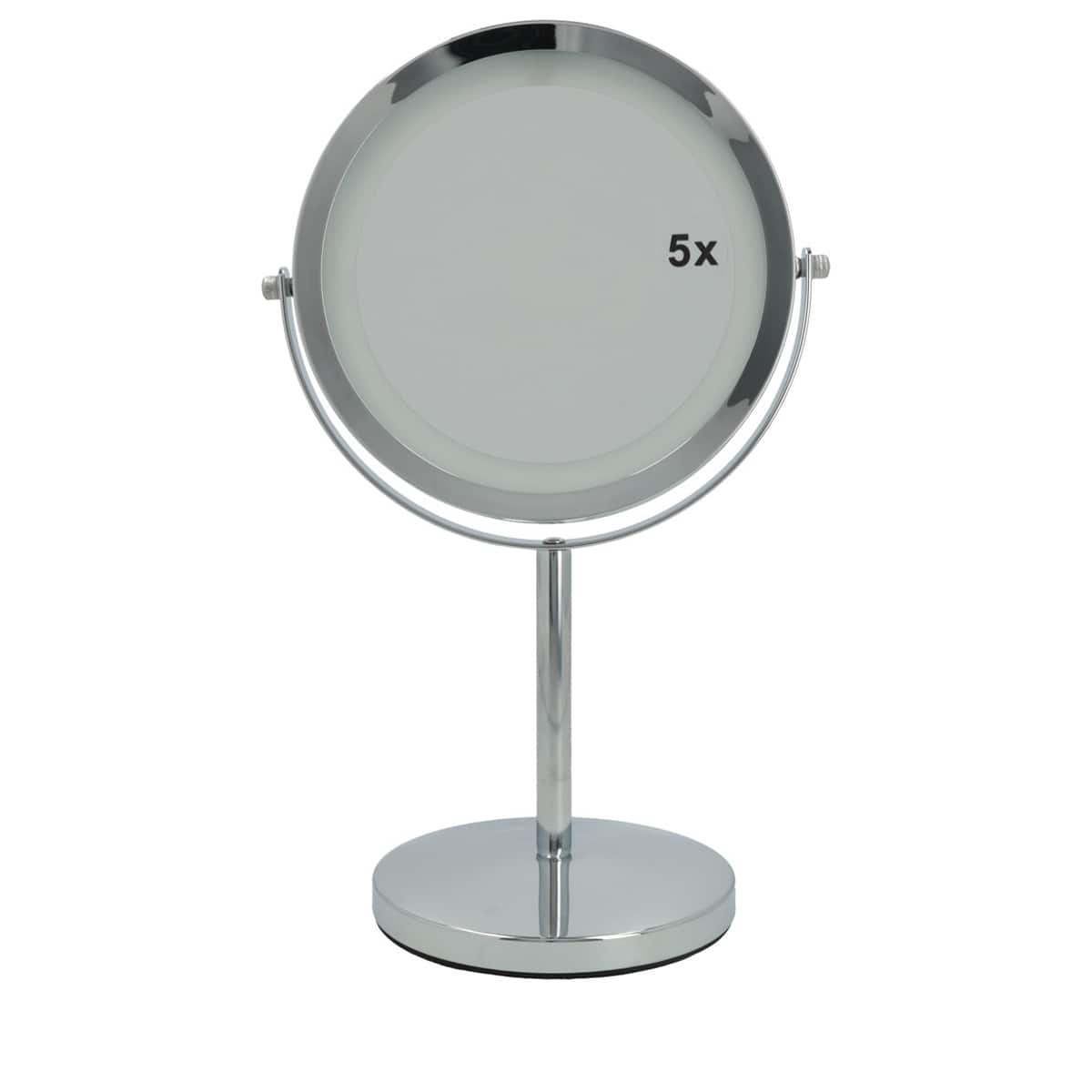 LED Make-up Mirror - silver, x1 and x5