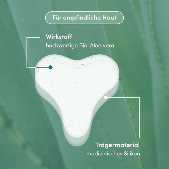 Wiederverwendbares Dekolleté Pad mit Aloe Vera