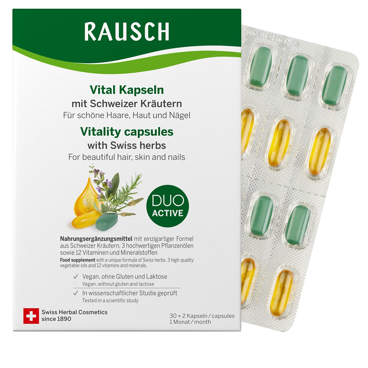Capsule Vitalità alle Erbe Svizzere - 1 Mese