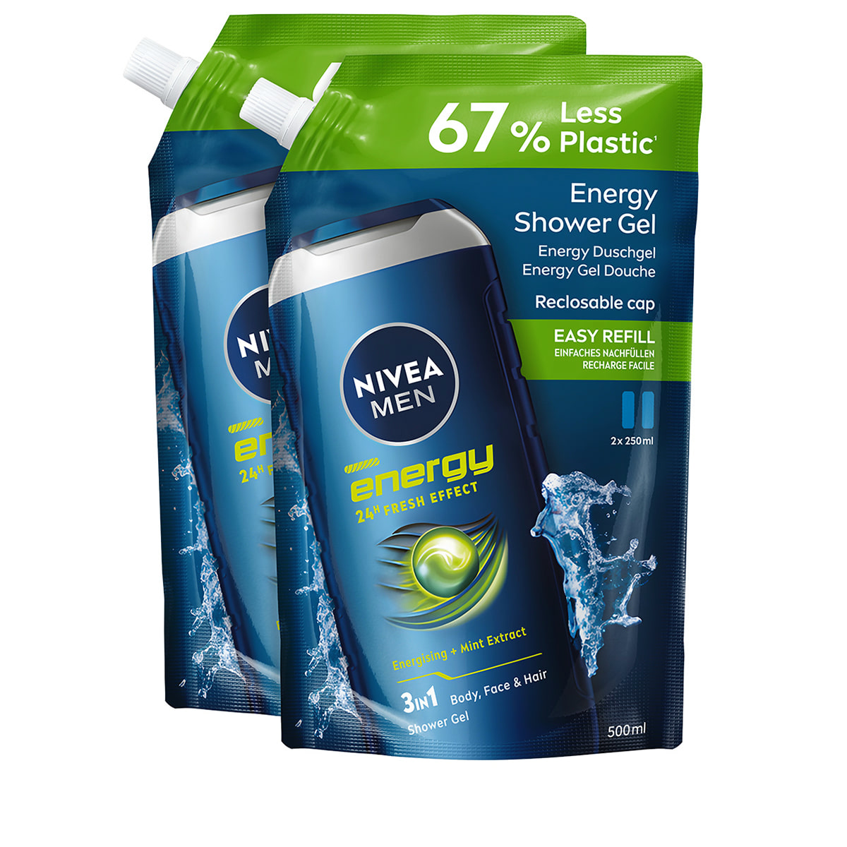 Pflegedusche Energy Refill Duo