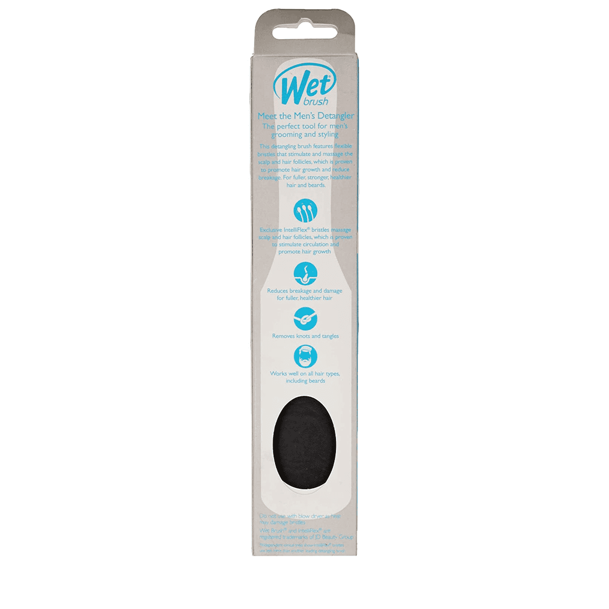 Men Detangler Black Leather