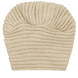 Knitted turban cap, beige