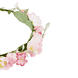 Flower wreath with ribbon for children, pink
