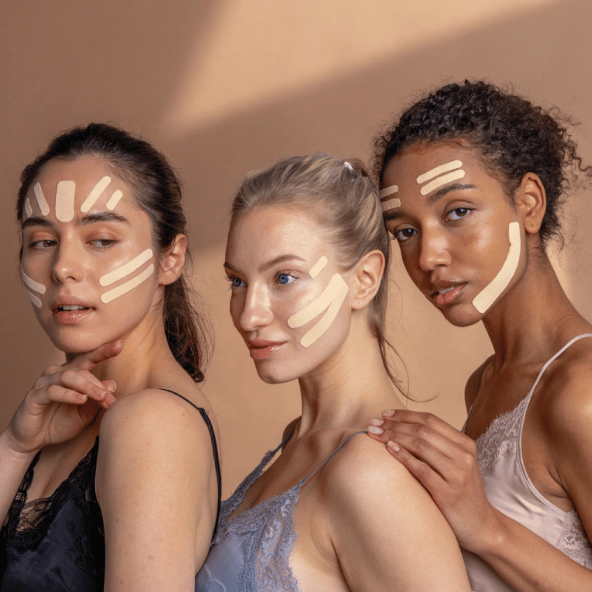 Beauty Face Tape Beige 5 cm x 5 m