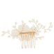 Pettine Per Capelli Con Fiori Bianchi