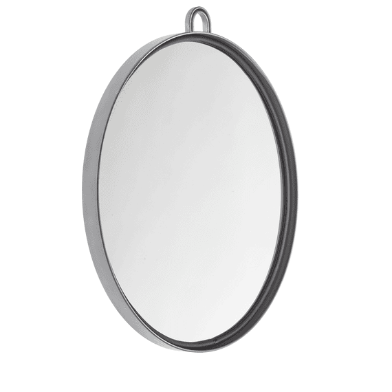 Miroir à main avec support en argent