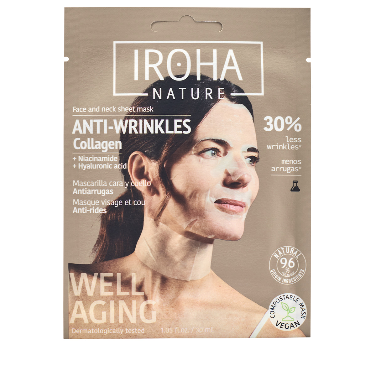 Anti-Wrinkles Face & Neck Sheet Mask with Collagen