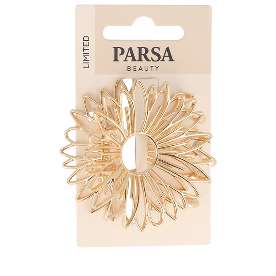 Haarklammer Blumenform gold