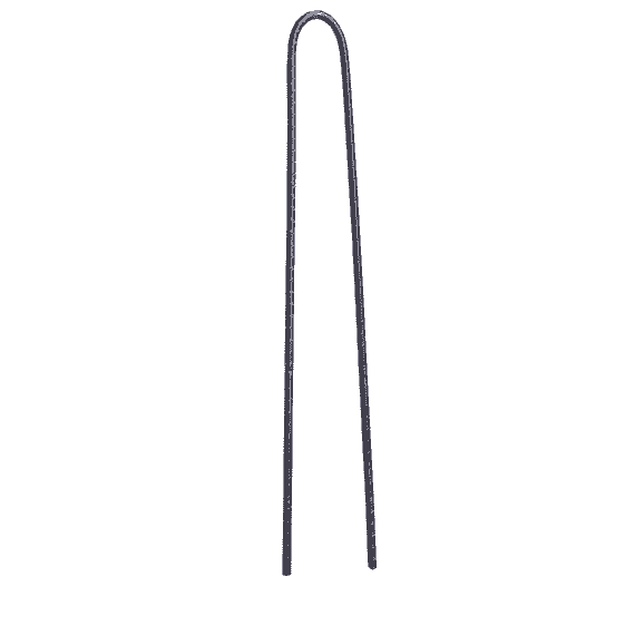 Profi-Haarnadeln U-förmig, geriffelt, 53 mm, 40 Stk.
