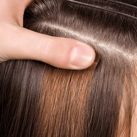 Tape Extensions 40/45 cm - Ombre 1B/Silver, black/silver