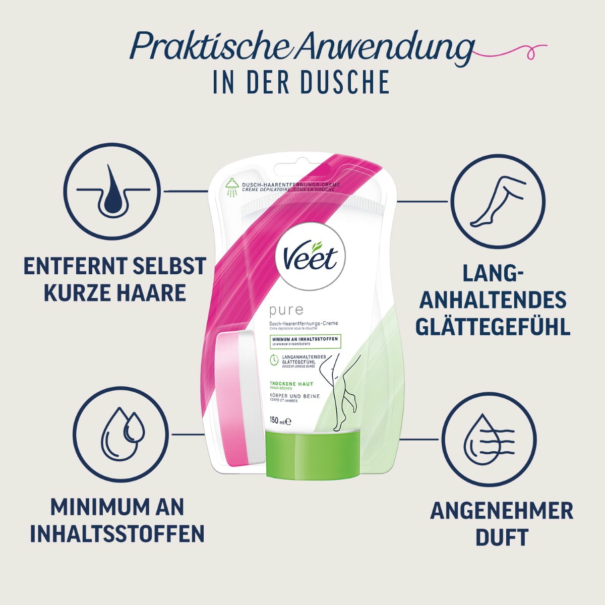 Dusch-Haarentfernungs-Creme