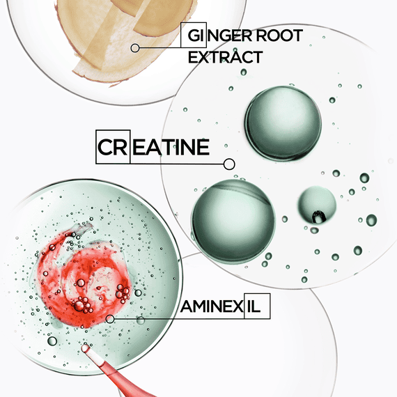 Spray leave-in rinforzante per capelli diradati