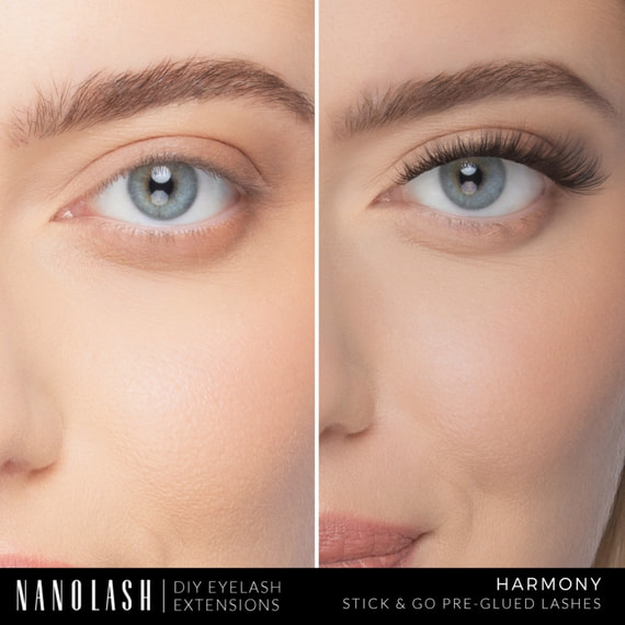 Diy Eyelash Extensions Stick & Go Pre-Glued Lashes Harmony