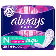 Slipeinlagen Normal Fresh Scent To Go - 20 Stk.