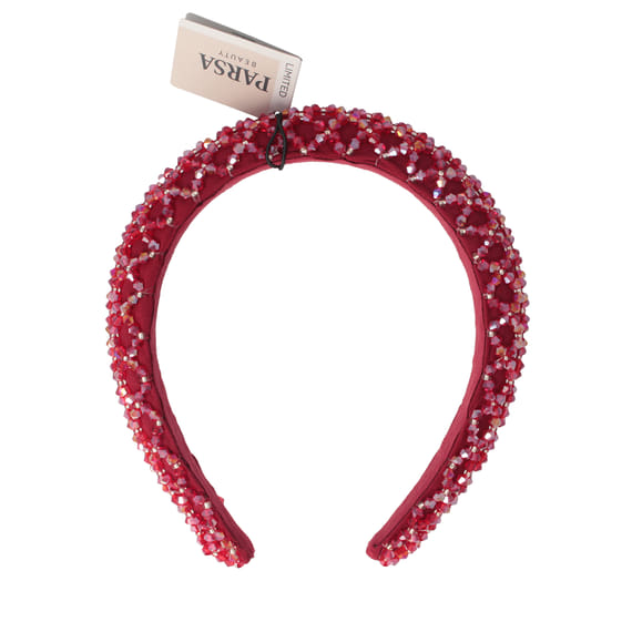 Cerchietto Strass Rosso
