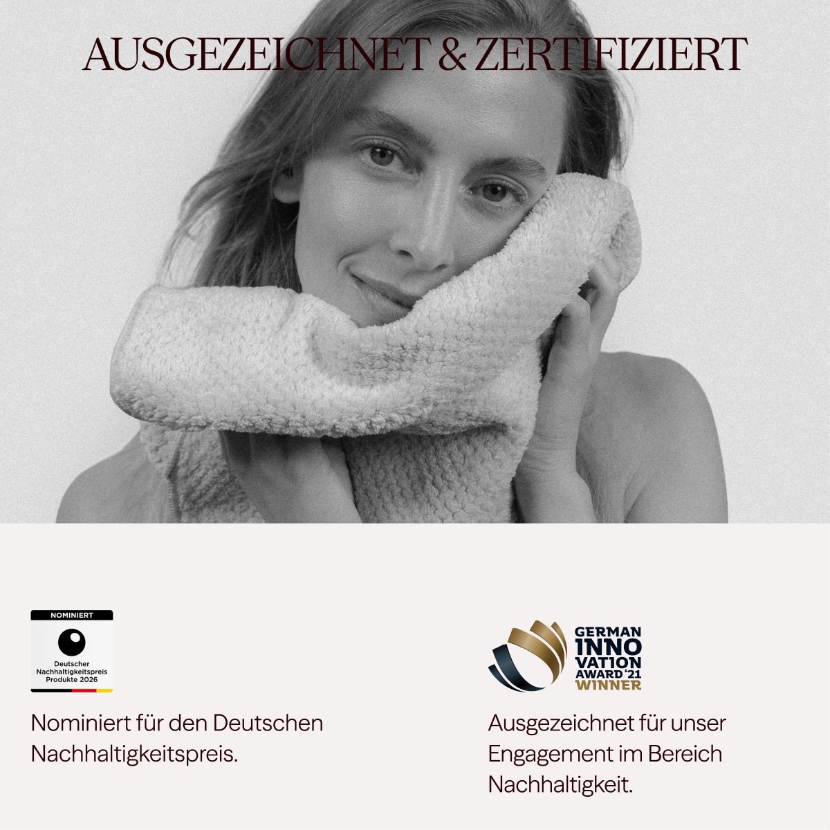 Ultrasaugstarkes Handtuch für das Gesicht - 2er Set