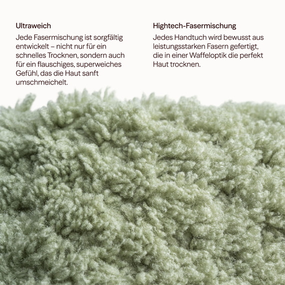 Ultrasaugstarkes Handtuch Gesicht - Khaki