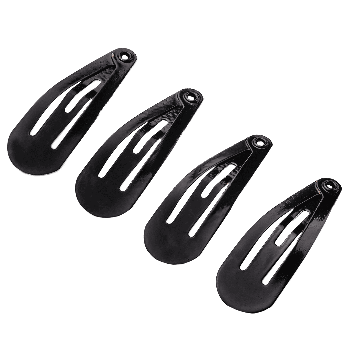Click clack, dreieckig, metall, schwarz, 4 Stk. 3cm