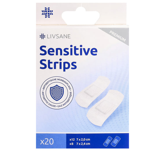 Premium Sensitive Pflaster Strips - 20 Stk.