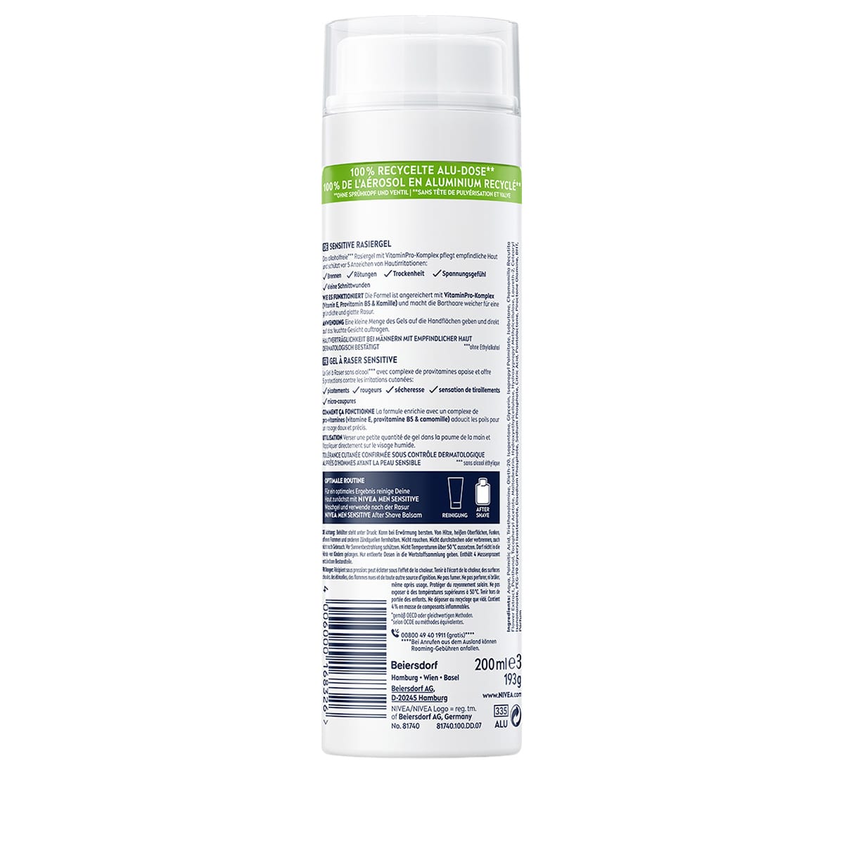 Sensitive Shaving Gel