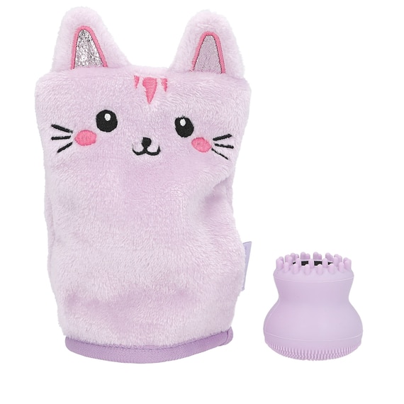 Gant de toilette & set d’éponges pour le visage