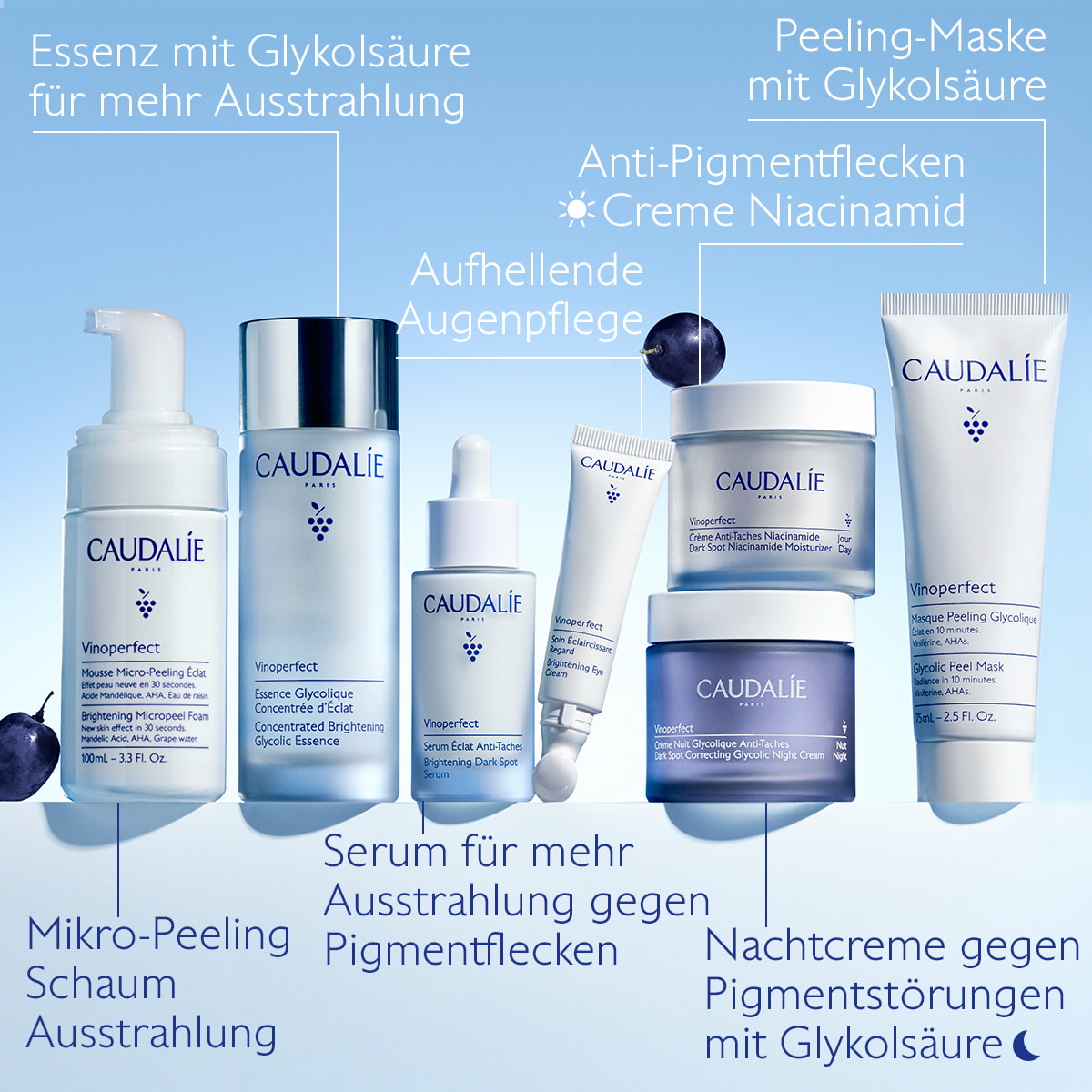 Aufhellende Augenpflege
