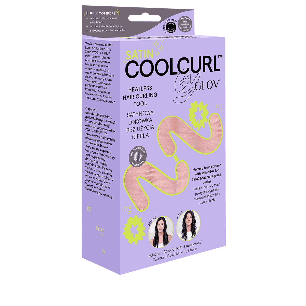 Satin Heatless Hair Curling Tool Set