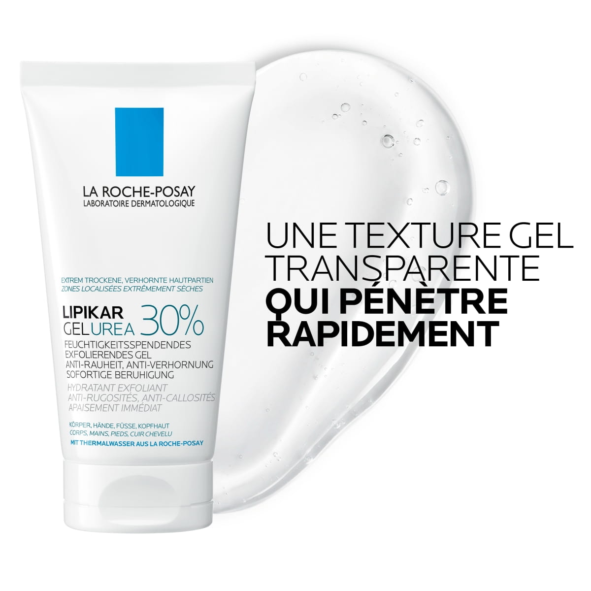 Gel exfoliant hydratant Urea 30%