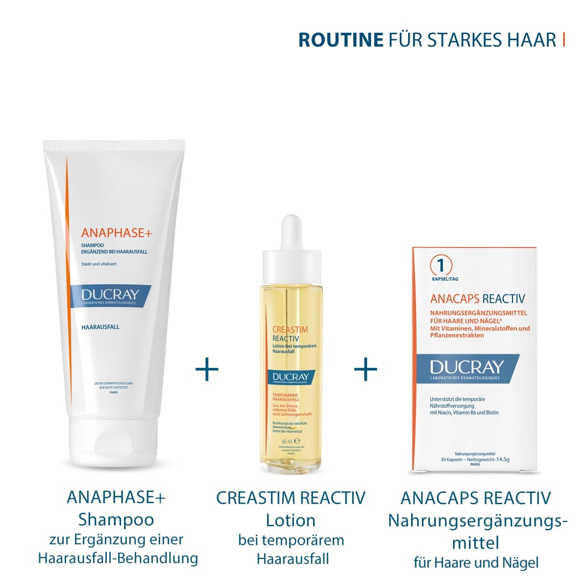 Reactiv Nahrungsergänzungsmittel bei Haarausfall