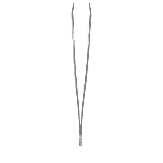 Tweezers slanted
