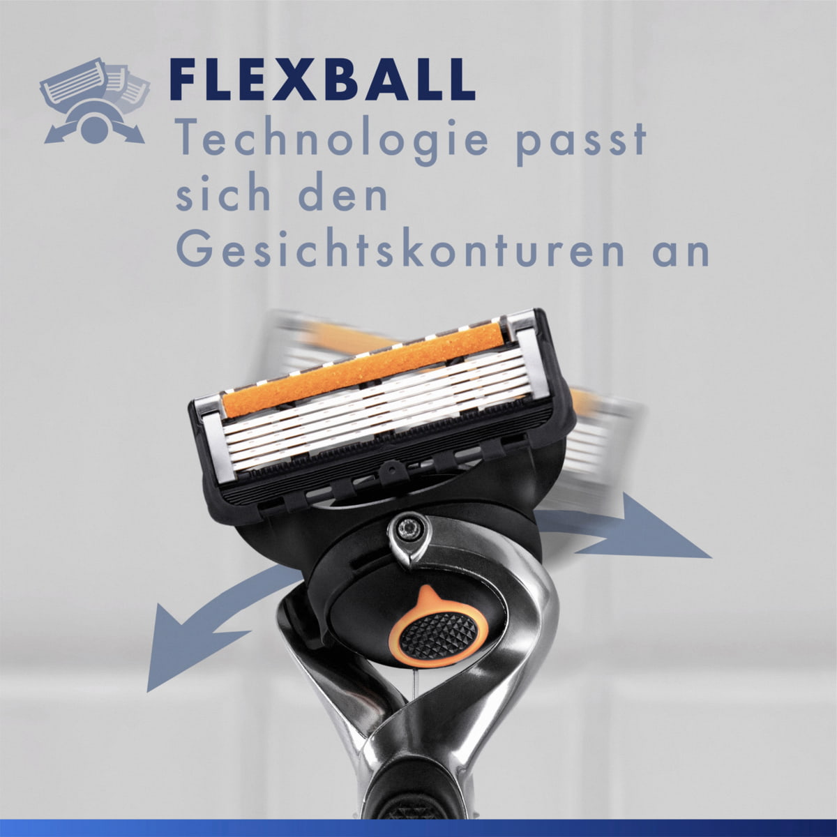 Flexball Rasierapparat mit 1 Klinge