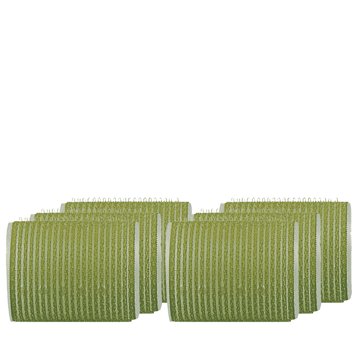 Bigoudis adhésifs vert 60 mm (6 pcs.)