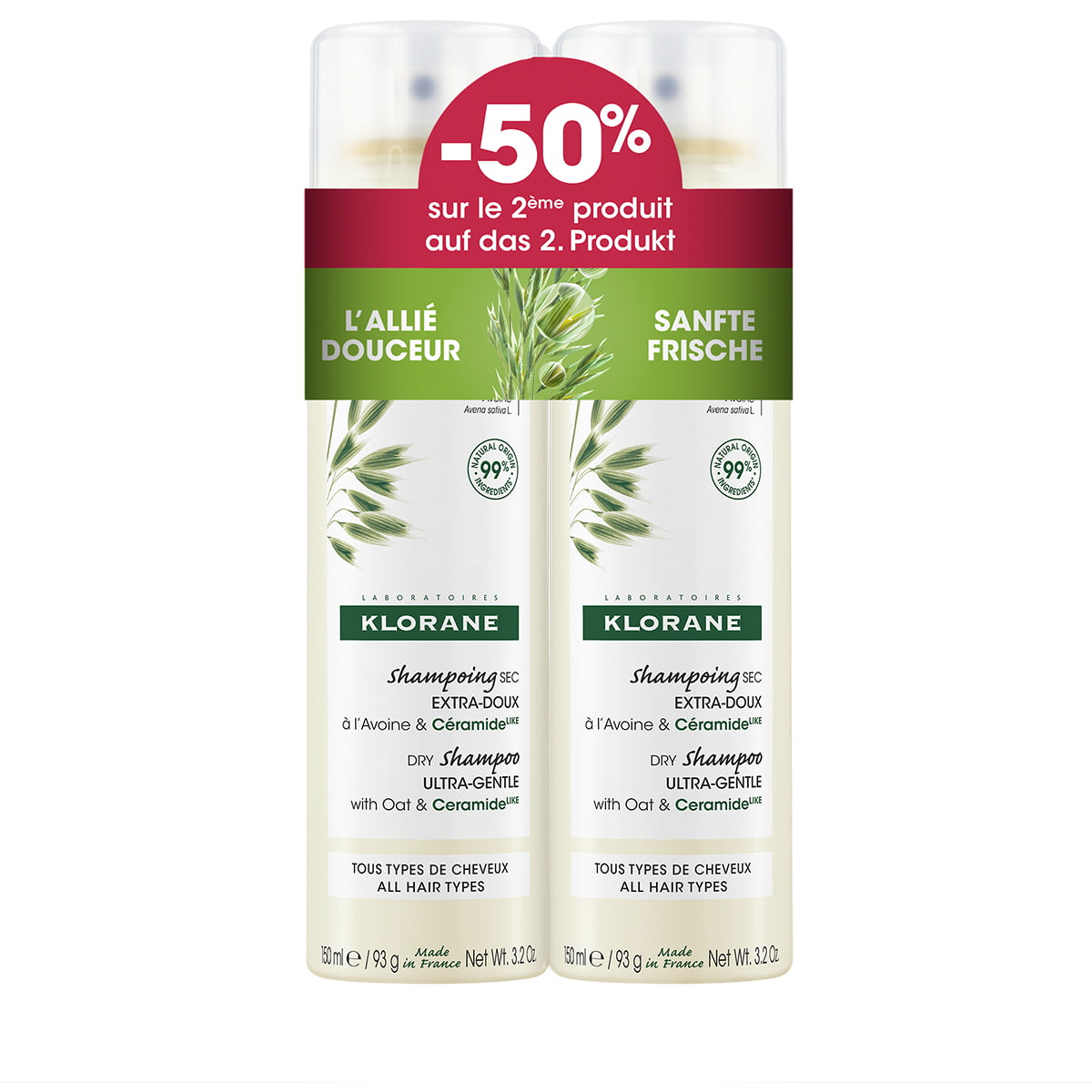 Dry Shampoo Oat & Ceramide Duo