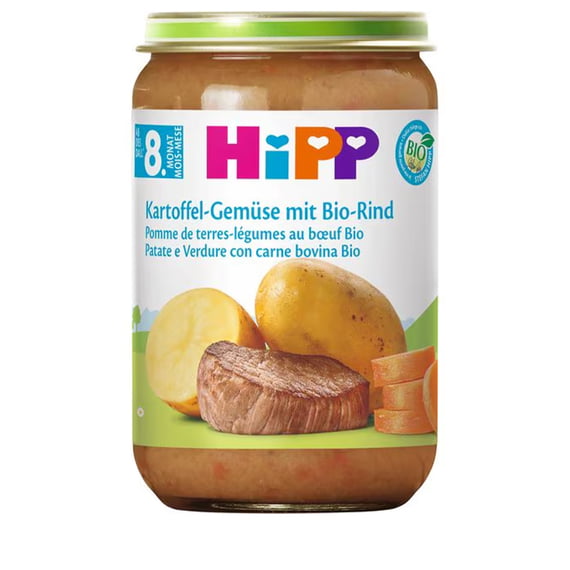 Pommes de terre et légumes avec bœuf bio