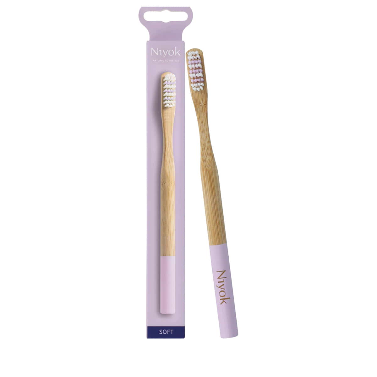 Adult Bamboo Toothbrush – Lilac, Medium