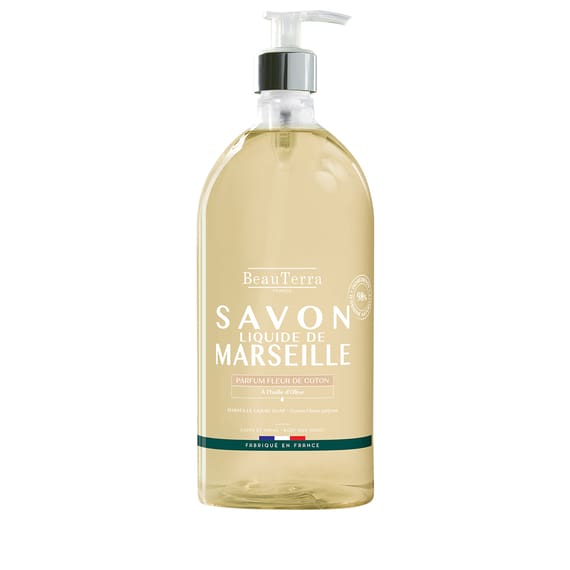 Savon liquide de Marseille « Fleur de coton » Fl