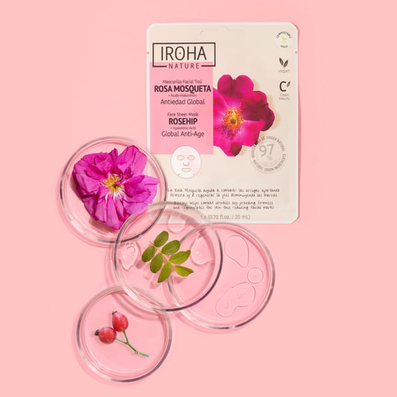 Anti Age Face Sheet Mask Rosehip + HA
