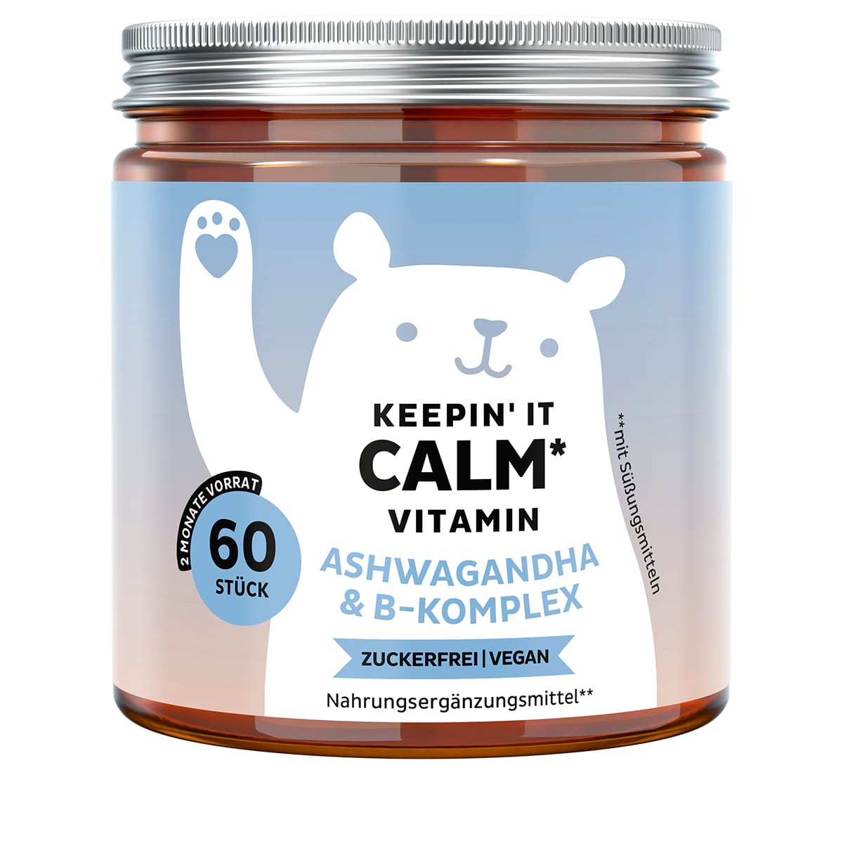 Keepin’ It Calm Vitamin Ashwagandha & B-Komplex, zuckerfrei - 60 Bears