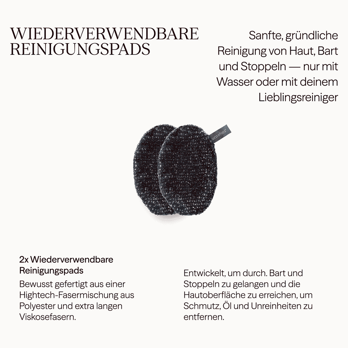 Wiederverwendbare Reinigungspads 2er Set
