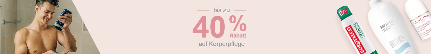 Beauty Weeks: Bis zu -40% auf Körperpflege Produkte