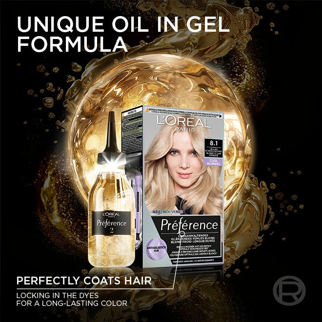 Discover unique oil in gel formula of preference products